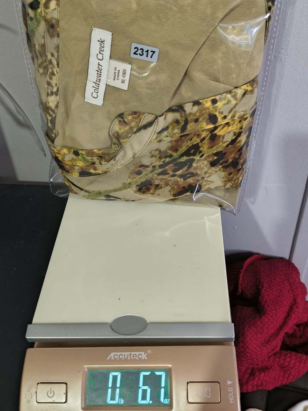 Coldwater Creek Sheer Long Sleeve Button Down Brown Floral Fall Vibes XL (18) - Picture 12 of 12